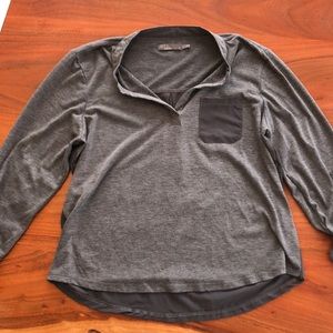 Prana Brand Heathered Gray Shirt